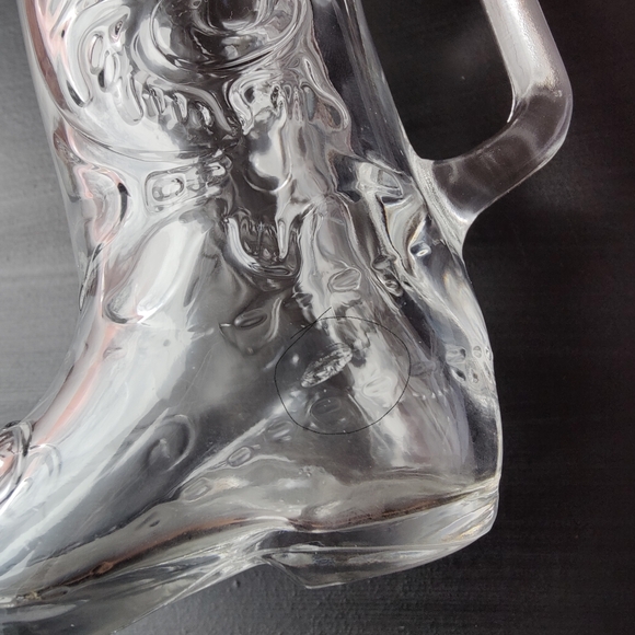 Vintage glass cowboy boot 👢🍺 shaped mug with handle | 12 oz - Picture 7 of 12